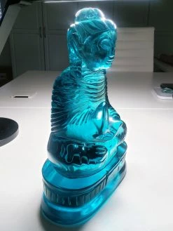 Tools4transformation SPECIAL BUY Aqua Blue Andara Crystal Blessing Buddha
