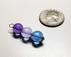 Tools4transformation Blue Violet Healing Flame Andara Crystal Pendant Healing Flames