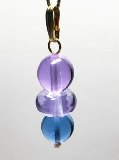 Tools4transformation Healing Flames Blue Violet Healing Flame Andara Crystal Pendant