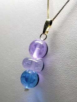 Tools4transformation Healing Flames Blue Violet Healing Flame Andara Crystal Pendant