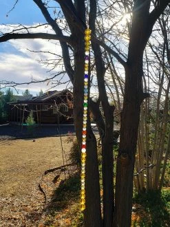 Tools4transformation Self Illumination - 7 Chakra Rays For Self Realization - Andara Crystal Medi Tool / Light Catcher Chakra Colors / Color Rays