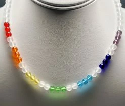 Tools4transformation 7 Chakra Rays / Color Ray Andara Crystal Necklace