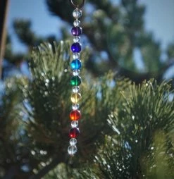 Tools4transformation 7 Chakra Rays - Andara Crystal Medi Tool / Light Catcher Chakra Colors / Color Rays