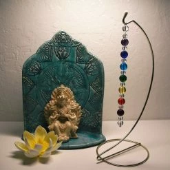 Tools4transformation 7 Chakra Rays - Andara Crystal Medi Tool / Light Catcher Chakra Colors / Color Rays