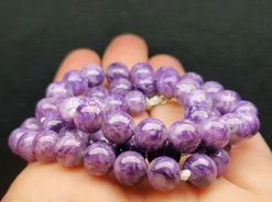 Tools4transformation Charoite EO++ 8+mm 17.75inch 186.8ct
