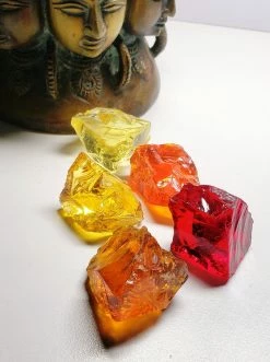 Tools4transformation Warm Bundle Traditional Andara Crystals - 5 Pieces 128g