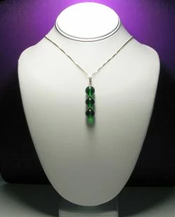 Tools4transformation Green Deep Andara Crystal With Gold Pendant (3 X 12mm)