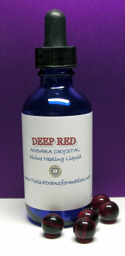 Tools4transformation Red (Deep) Andara Crystal Liquid Liquid Andaras - Vibrational Essences