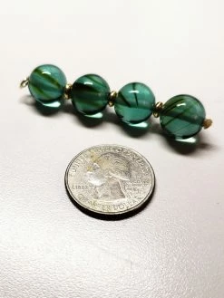 Tools4transformation Pendants Aqua Blue (deep) Shaman Andara Crystal Pendant With Gold (4 X 12mm)