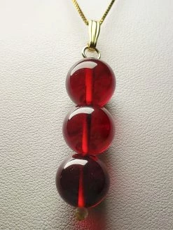 Tools4transformation Red Deep Andara Crystal Pendant (3 X 12mm) Pendants
