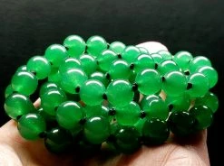 Tools4transformation Dark Green Aventurine EO+ 8+mm 26inch Aventurine - Dark Green