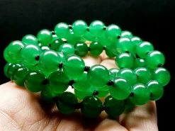 Tools4transformation Dark Green Aventurine EO+ 8+mm 27inch Aventurine - Dark Green