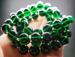 Tools4transformation Green - Deep Andara Crystal Necklace 10mm 28inch