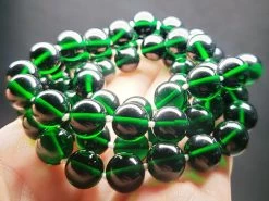 Tools4transformation Green - Deep Andara Crystal Necklace 10mm 28inch