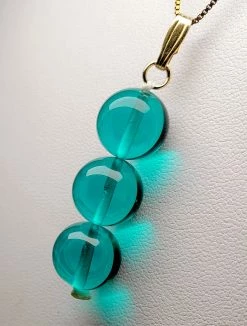 Tools4transformation Pendants Turquoise - Deep Andara Crystal Pendant (3 X 12mm)