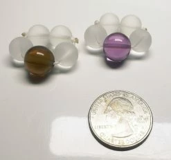 Tools4transformation Chakra Sets - Therapeutic Gems & Crystals Andara Crystal Ring Earth & Soul Star Chakra Set