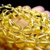 Tools4transformation Yellow Golden Andara Crystal Necklace 8mm 25.5inch