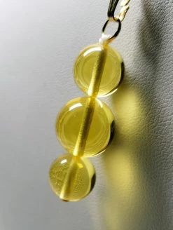 Tools4transformation Yellow - Golden Andara Crystal Pendant (2 X 10mm & 1 X 12mm) Pendants