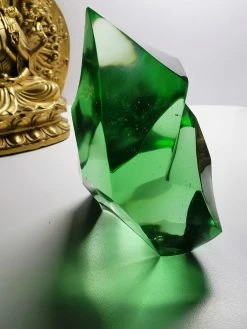 Tools4transformation SPECIAL BUY Green (Eternal Spring) Andara Crystal Faceted Piece 1.12kg