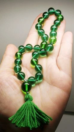 Tools4transformation Andara Crystal Mala / Prayer Beads - Greens