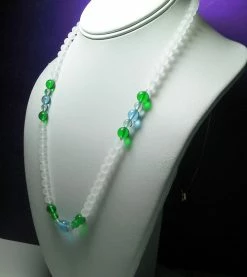 Tools4transformation Green Violet Flame Andara Crystal Necklace 21inch
