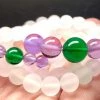 Tools4transformation Green Violet Flame Andara Crystal Necklace 24.5inch