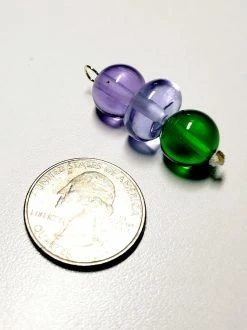 Tools4transformation Green Violet Healing Flame Andara Crystal Pendant Healing Flames