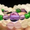 Tools4transformation Green Violet Flame Andara Crystal Necklace 21inch