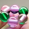 Tools4transformation Green Violet Flame Andara Crystal Healing /Meditation Ring
