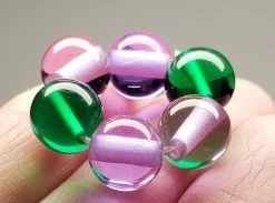 Tools4transformation Green Violet Flame Andara Crystal Healing /Meditation Ring