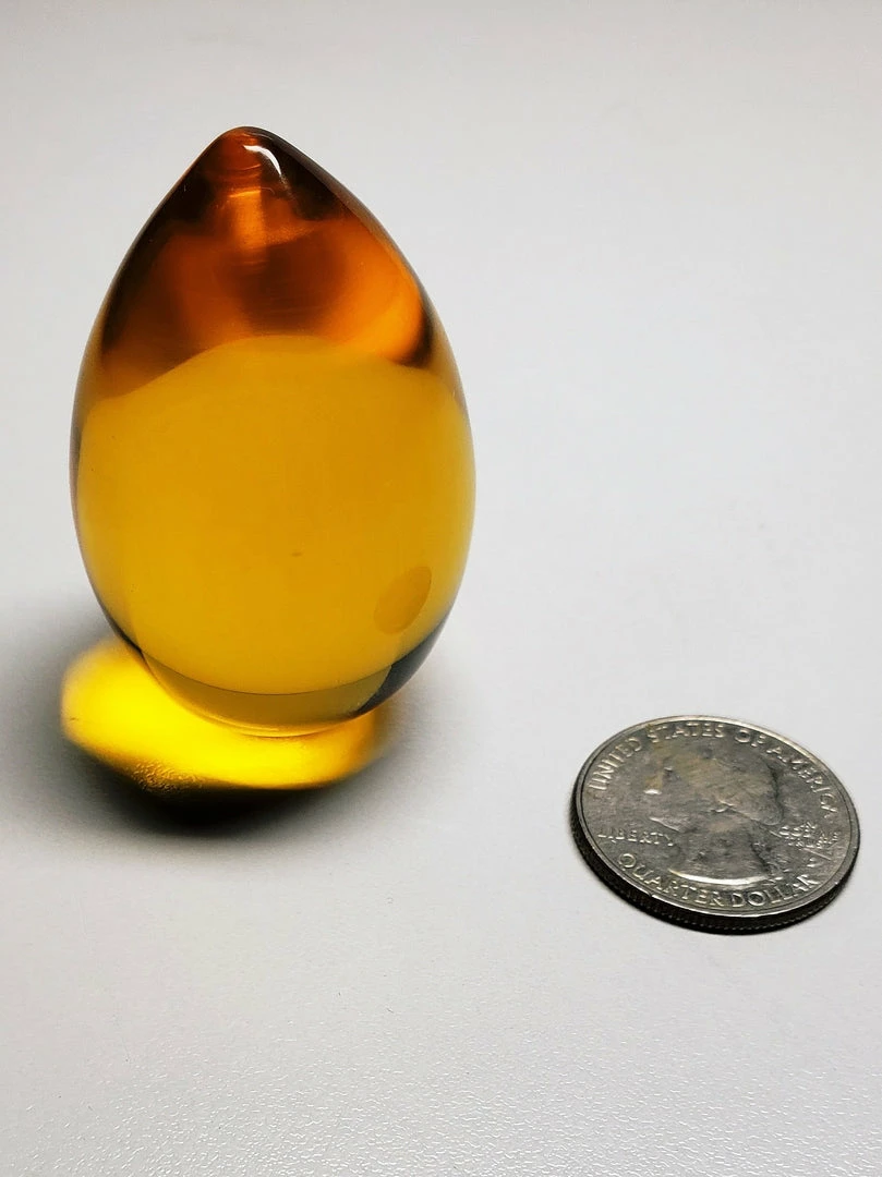 Tools4transformaltion Eggs Yellow - Golden Andara Crystal Pointed Egg 72g