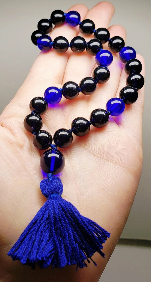 Tools4transformation Andara Crystal Mala / Prayer Beads - Indigos