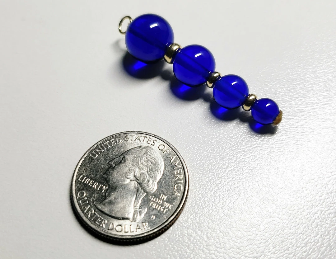 Tools4transformation Pendants Indigo Andara Crystal With Gold Pendant (1 X 6-12mm)