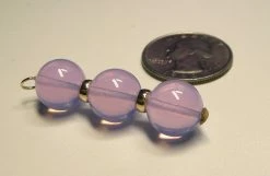 Tools4transformation Opalesence Lavender Andara Crystal With Gold Pendant (3 X 12mm)