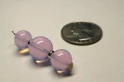 Tools4transformation Opalesence Lavender Andara Crystal With Gold Pendant (2 X 10mm & 1 X 12mm) Pendants