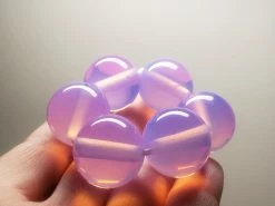 Tools4transformation Opalescent Lavender Andara Crystal JUMBO Healing/Meditation Ring