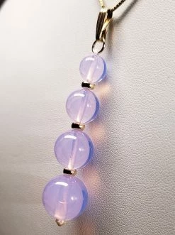 Tools4transformation Pendants Opalesence Lavender Andara Crystal With Gold Pendant (1 X 8-14mm)