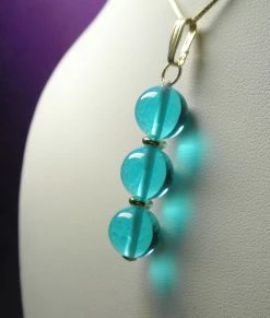 Tools4transformation Blue - Bright Light Andara Crystal With Gold Pendant (3 X 10mm)