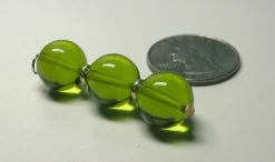Tools4transformation Green Light Andara Crystal With Gold Pendant (3 X 12mm)
