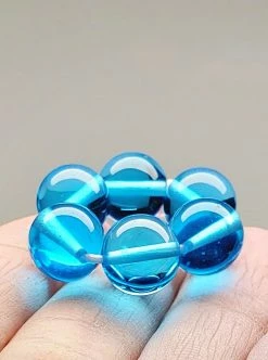 Tools4transformation Blue (Bright Light) Andara Crystal Therapy/Meditation Ring Chakra Sets