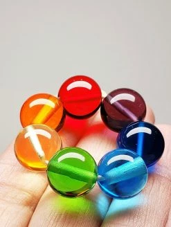 Tools4transformation 7 Chakra Rays Andara Crystal Therapy/Meditation Ring 12mm