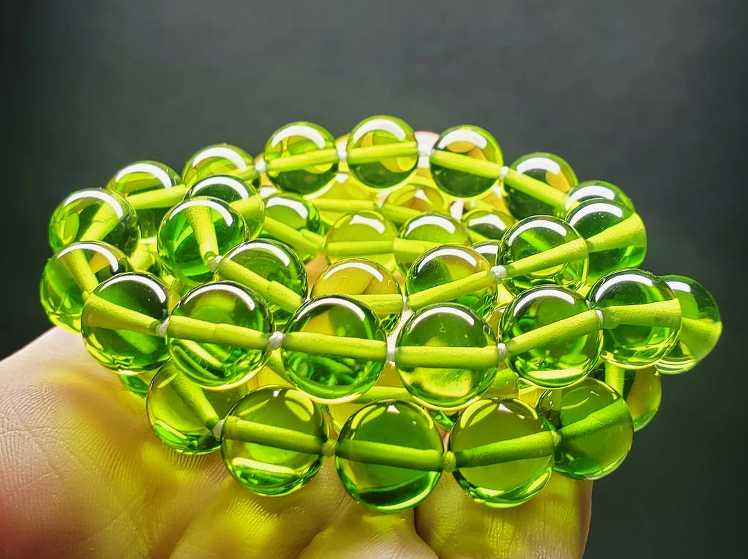 Tools4transformation Green - Light Andara Crystal Necklace 10mm 24inch