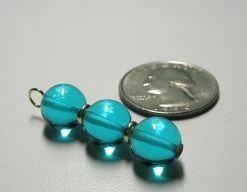 Tools4transformation Blue - Bright Light Andara Crystal With Gold Pendant (3 X 10mm)