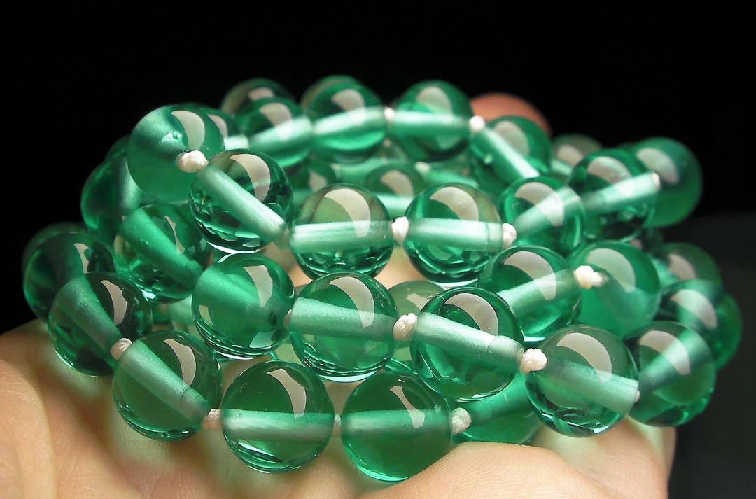 Tools4transformation Teal - Light Andara Crystal Necklace 10mm 25.5inch