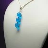 Tools4transformation Blue - Bright Medium Andara Crystal With Gold Pendant (3 X 12mm)