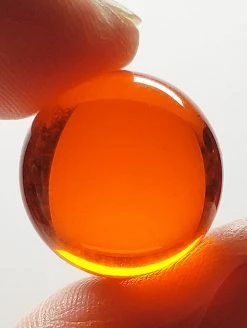 Tools4transformation Orange Andara Crystal Mini Sphere 16mm Andara Crystal Healing & Meditation Tools