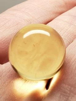 Tools4transformation Yellow Andara Crystal Mini Sphere 16mm