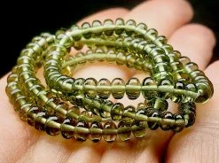 Tools4transformation Moldavite EO++ 3.5-5.5mm 16.5in 46.25ct