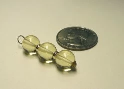 Tools4transformation Yellow Andara Crystal Pendant With Gold (3 X 10mm) Pendants