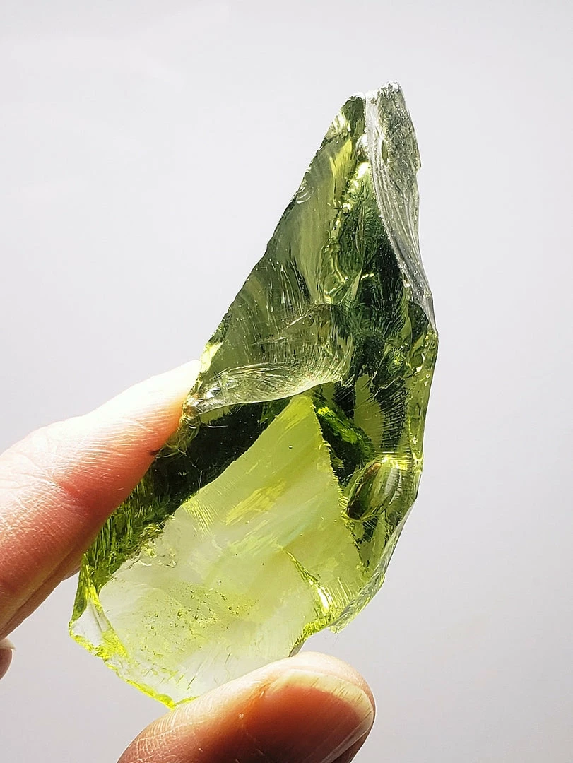 Tools4transformation Green Light / Terra Olive Traditional Andara Crystal 52g Traditional Rough Andara Crystals